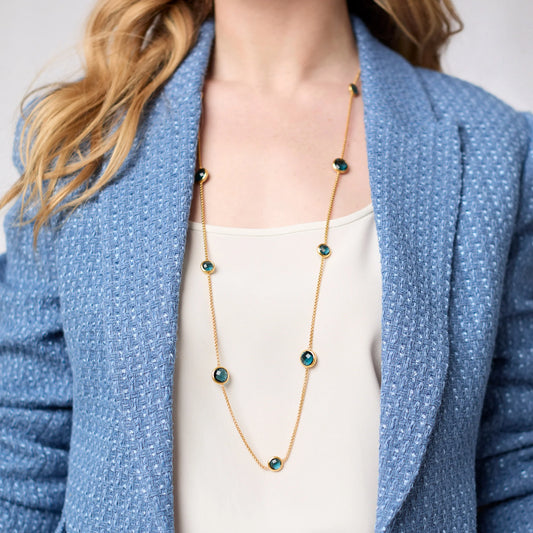 Blue Station Necklace