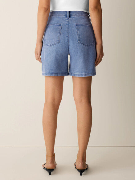 Cotton Stretch Denim Shorts