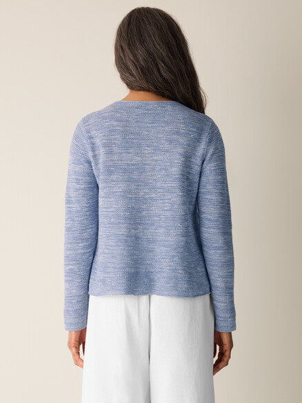 Cotton Slub Crew Neck Top