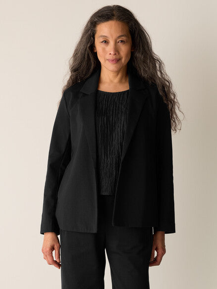 Cotton Blend Ponte Blazer