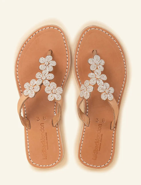 Robyn Flat Leather Sandal