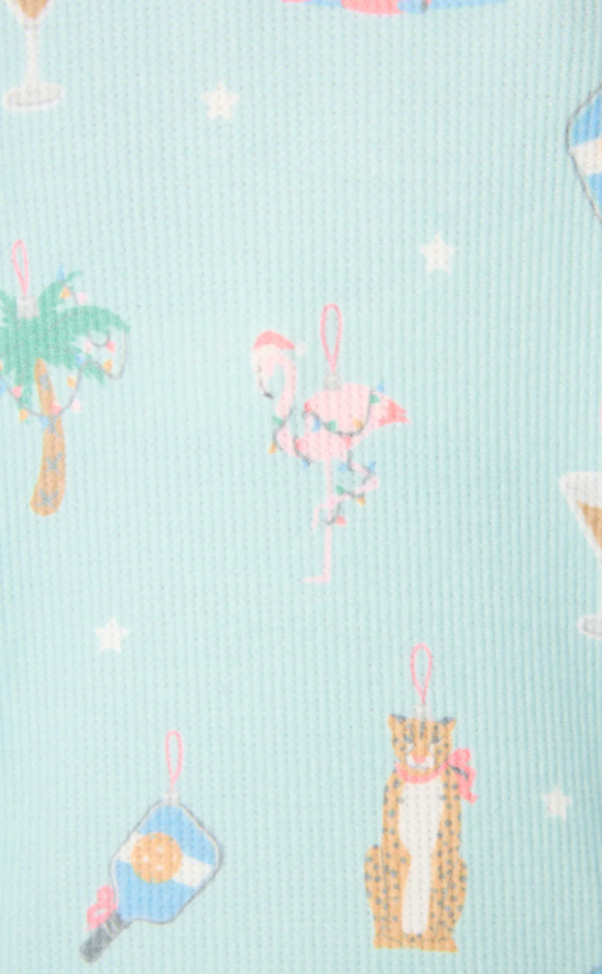 Ornament Print Shorts Set