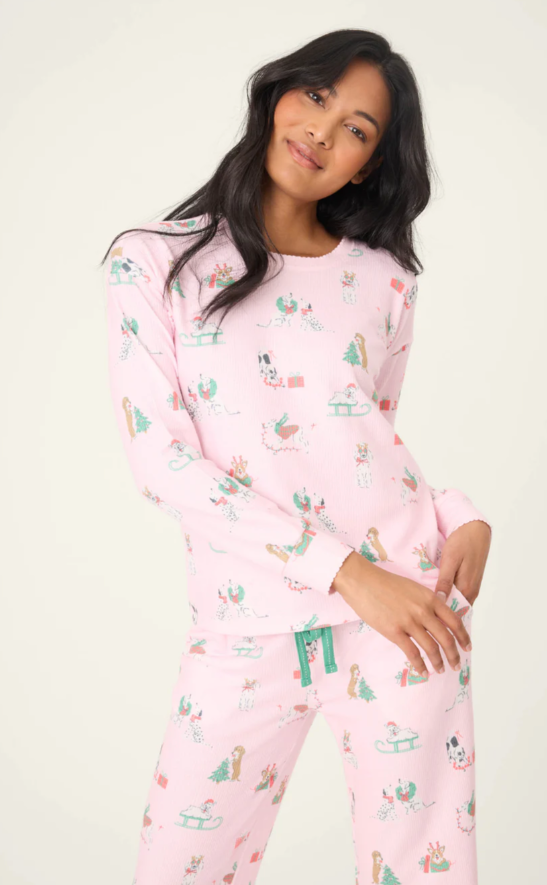 Peace & Pawlidays Dog PJ Set