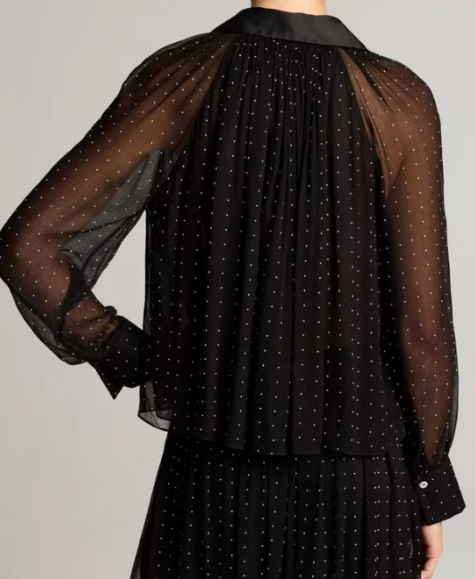Dot Sheer Blouse
