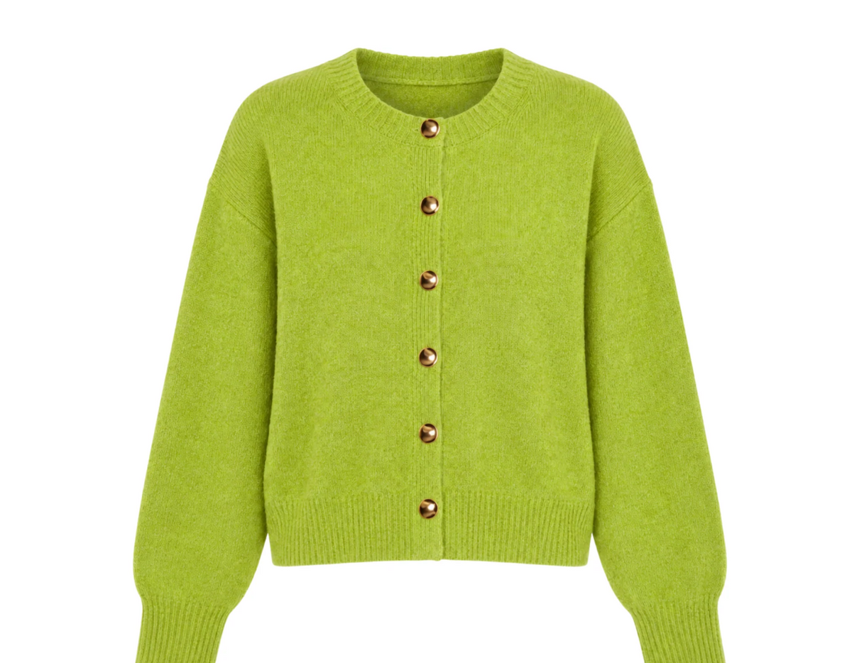 Savannah Chartreuse Cardigan