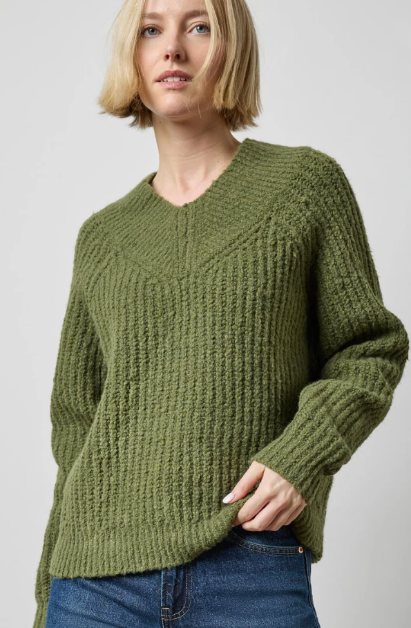 Lofty Wide V-Neck Sweater