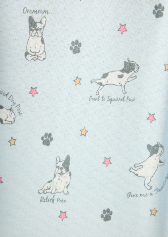 Paws & Breathe Dog Print PJ Set