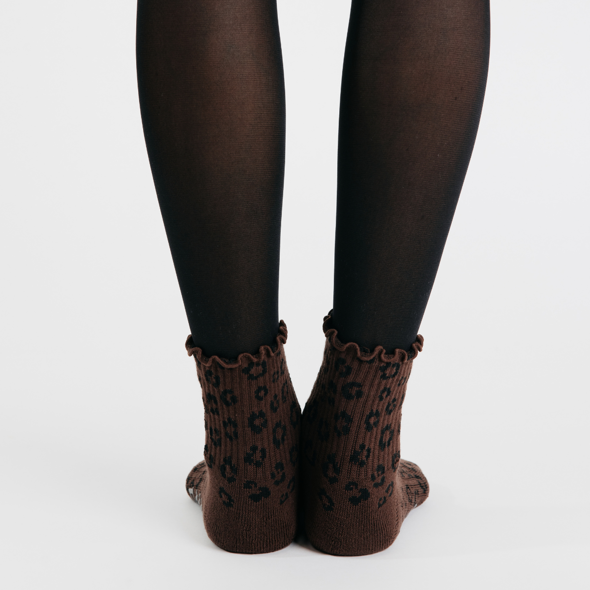 Leopard Animal Print Non-Slip Pilates Grip Socks