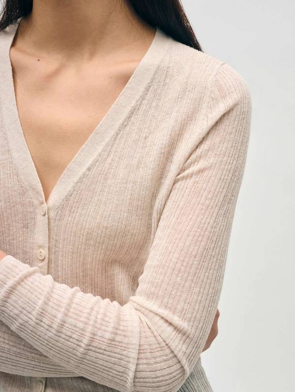Rib Cardigan