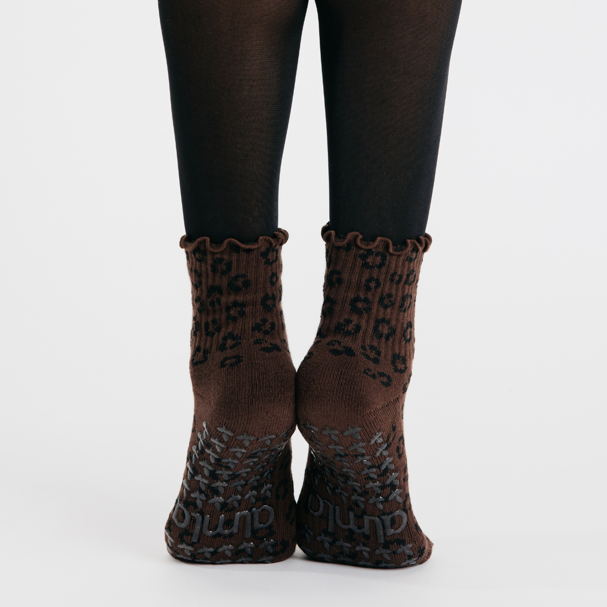 Leopard Animal Print Non-Slip Pilates Grip Socks