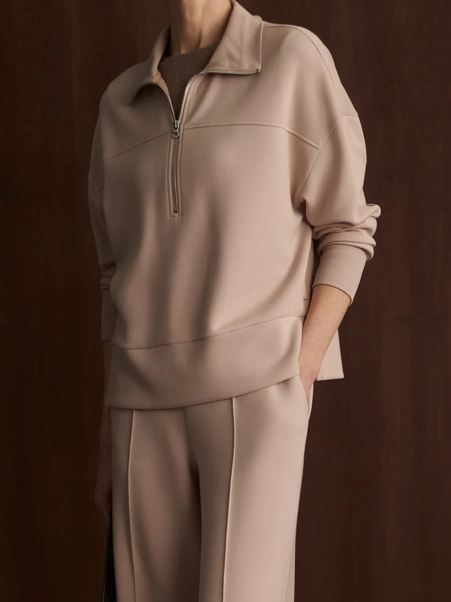 Mushroom Kayleigh Half-Zip Sweat