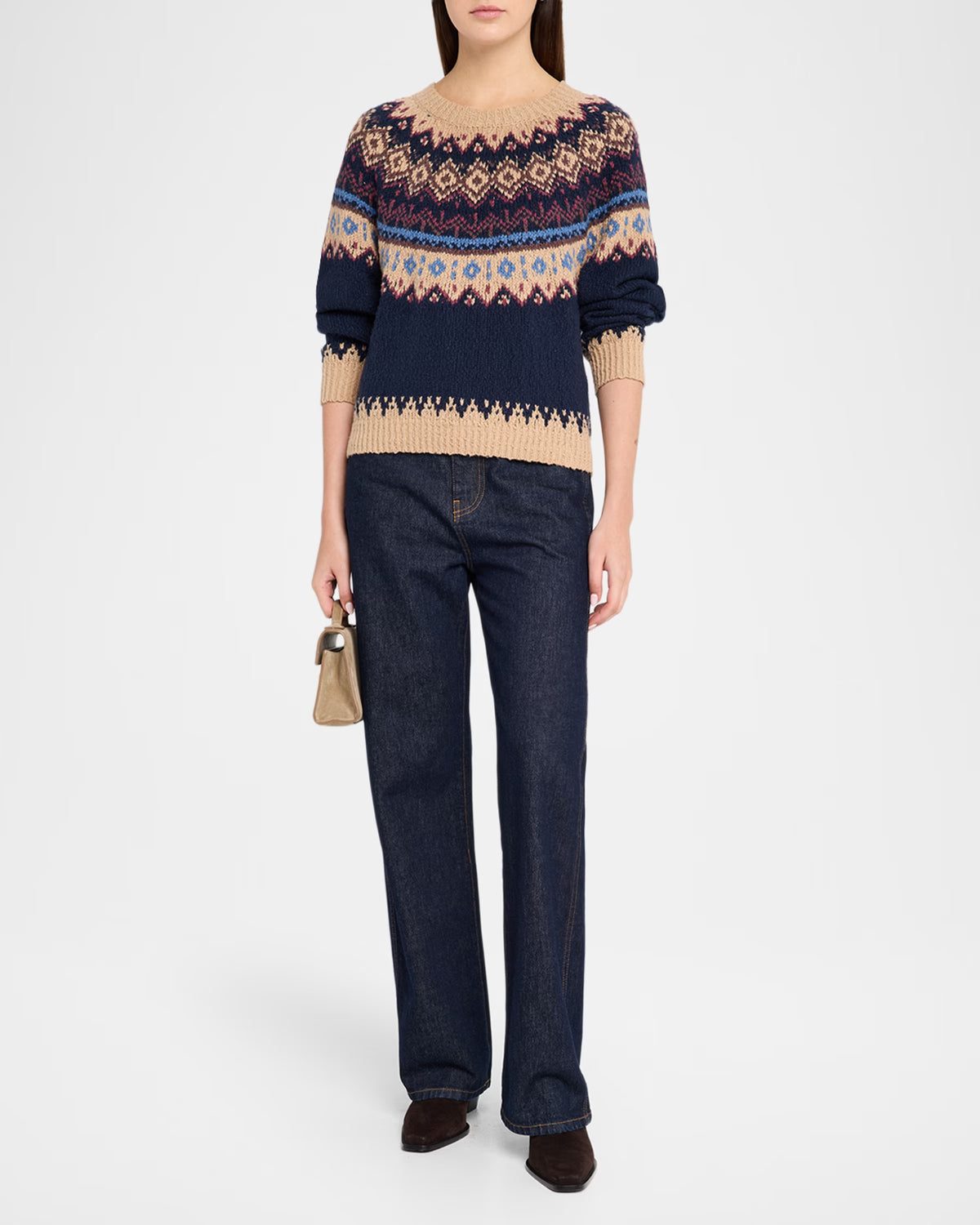 Chunky Fair Isle Crewneck
